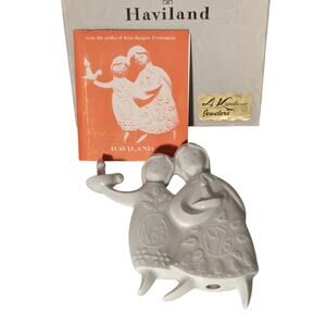 VTG 1976 Haviland Limoges Prolongeau White Porcelain Ornament "The Sleepy Angels